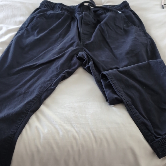 Volcom Black Joggers Elastic Waistband Soft Fabric - Picture 1 of 4
